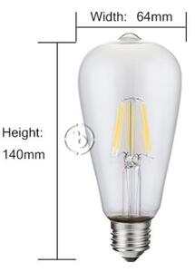 Krokově stmívatelná LED žárovka 8W, 4W, 1W - stmívá ve 3 krocích