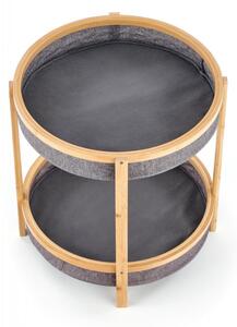 HALMAR Servírovací stolek Errnia bambus/šedý