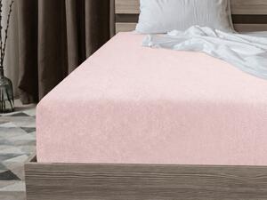 Froté prostěradlo EXCLUSIVE světle růžové 90 x 200 cm