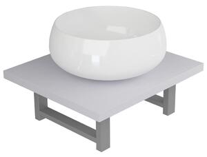 2dílný set koupelnového nábytku keramika bílý