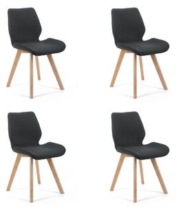 Set čtyř jídelních židlí SJ.0159 černé