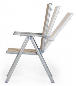 Hector Sada zahradního nábytku - stůl 150 cm + 6 židlí Dizu béžová