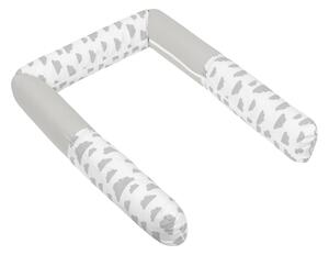 Bellatex Mantinel do postele VÁLEC průměr 16x280 cm Mráček šedá, bílá