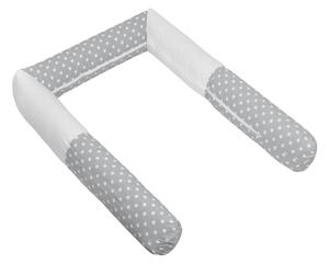 Bellatex Mantinel do postele VÁLEC průměr 16x280 cm Puntík šedá, bílá