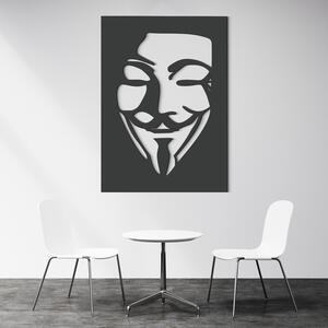 DUBLEZ | Dřevěný obraz masky Anonymous - V jako Vendetta | Obraz