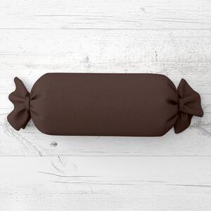 Biante Polštář válec bonbon Rongo RG-015 Tmavě hnědý 15x40 cm