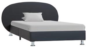 Rám postele černý umělá kůže 90 x 200 cm