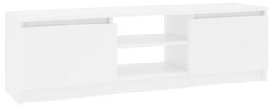 TV stolek bílý 120 x 30 x 35,5 cm dřevotříska