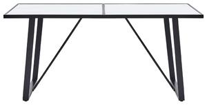 Jídelní stůl bílý 140 x 70 x 75 cm tvrzené sklo
