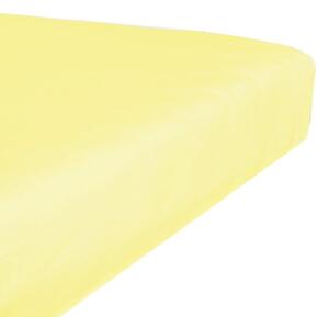 Prostěradlo jersey světle žlutá TiaHome - 180x200cm