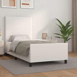 Rám postele s čelem bílý 80 x 200 cm umělá kůže 3125416