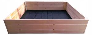 ČistéDřevo Dřevěný vyvýšený záhon 120 x 60 x 30 cm