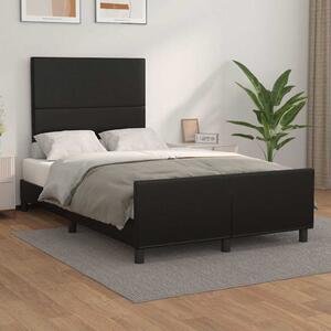 Rám postele s čelem černý 120 x 200 cm umělá kůže 3125439