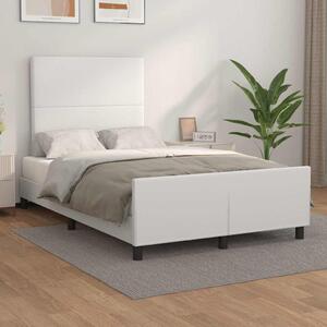 Rám postele s čelem bílý 120x200 cm umělá kůže 3125440