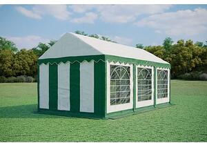 Párty stan 3x6m - PVC PREMIUM Ohnivzdorný barva Zeleno-bílá