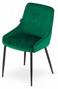 Zelená sametová židle MONZA
