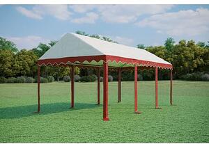 Párty stan 3x6m - PVC Standard Ohnivzdorný barva Zeleno-bílá