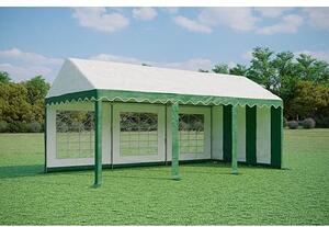 Párty stan 3x6m - PVC Standard Ohnivzdorný barva Zeleno-bílá