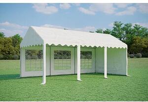 Párty stan 3x6m - PVC Standard Ohnivzdorný barva Zeleno-bílá
