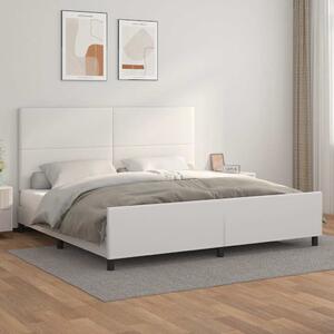 Rám postele s čelem bílý 200x200 cm umělá kůže 3125470