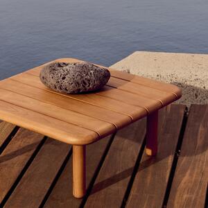 Teakový zahradní stolek Kave Home Turqueta 70 x 70 cm