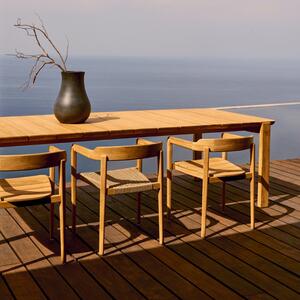 Teakový zahradní stůl Kave Home Icaro 220 x 102 cm