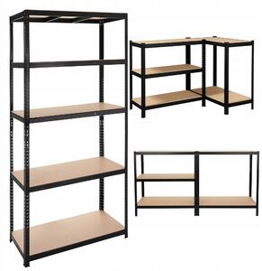 ND12_18825 Regał magazynowy - czarny 220x100x45 Bigstren 5904665712931