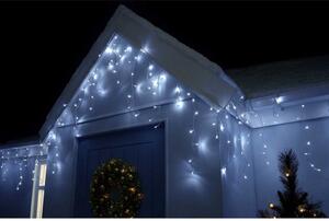SPRINGOS LED krápníky 10,5 m, 200 LED, IP44, 8 světelných módů, studená bílá CL0200