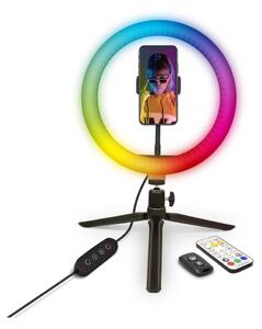 Yenkee-LED RGB Stmívatelná lampa se stativem a držákem pro vlogování LED/5V + DO