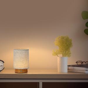 LED Solution Béžová LED stolní nabíjecí lampa s dřevěným dekorem 175mm 3W 23090