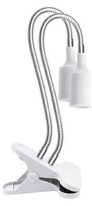 Flexibilní stolní lampa s klip. pro pěstování rostlin PLANTY 2xE27/30W/230V bílá