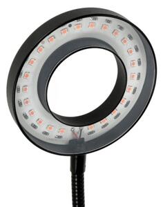 LED Stm flex. stolní lampa s klipem pro pěst. rostlin VITARO 2xLED/4W/230V černá