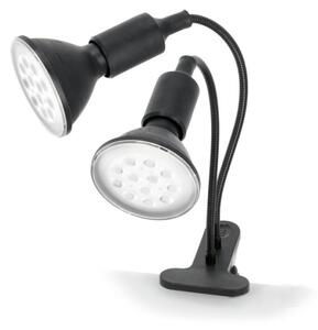 Flexibilní stolní lampa s klip pro pěstování rostlin PLANTY 2xE27/30W/230V černá