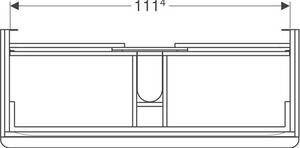 Geberit Smyle Square Koupelnová skříňka pod umyvadlo 118,4 cm, ořech hickory 500.355.JR.1