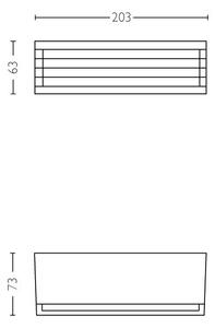 LED Venkovní nástěnné svítidlo Philips Arbour 2X4,5W, IP44