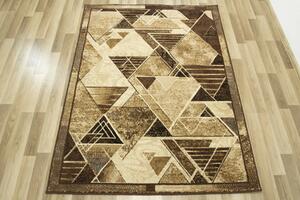 Makro Abra Moderní kusový koberec Gold 417/12 hnědý béžový Rozměr: 60x110 cm