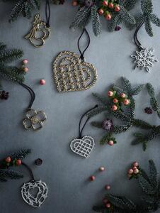 Rosendahl Vánoční ozdoba Christmas Heart - Silver RSD128