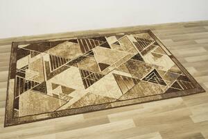 Makro Abra Moderní kusový koberec Gold 417/12 hnědý béžový Rozměr: 60x110 cm