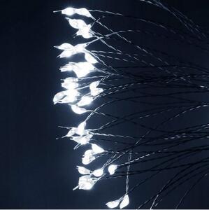 SPRINGOS LED Explodující hvězda koule Nano 0,6 m, 100 LED, IP44, 8 světelných módů, 4xAA, studená bílá CL0182