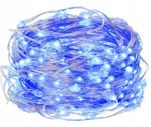 SPRINGOS LED řetěz Nano 48 m, 480 LED, IP44, 8 světelných módů, modrá