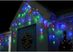 SPRINGOS LED krápníky 14,5 m, 300 LED, IP44, 8 světelných módů, multicolor