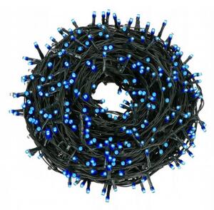 SPRINGOS LED světelný řetěz Mikro 31,5 m, 500 LED, IP44, modrá