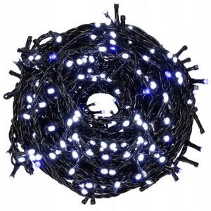 SPRINGOS LED světelný řetěz Mikro 81,5 m, 1000 LED, IP44, studená bílá/modrý blesk