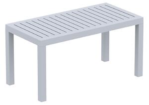 Zahradní stolek Milnrow - plast - 45x90x45 cm | šedý