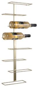 Time for home Zlatý kovový stojan na víno Flowen 80,5 cm