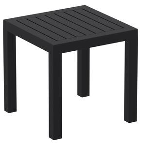 Zahradní stolek Milnrow - malý - plast - 45x45x45 cm | černý