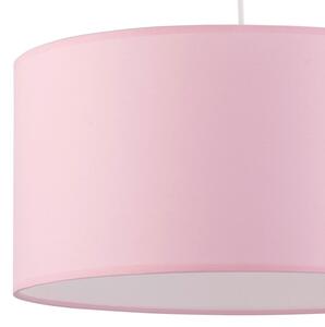 TK LIGHTING Lustr - RONDO 3231, Ø 40 cm, 230V/15W/1xE27, růžová/bílá