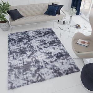 Plyšový koberec SILK Ombre - ŠEDÝ
