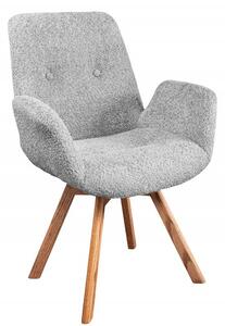 Jídelní židle BALTIC šedá/přírodní colin bouclé Nábytek | Jídelní prostory | Jídelní židle | Všechny jídelní židle