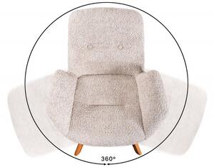 Jídelní židle BALTIC béžová/přírodní colin bouclé Nábytek | Jídelní prostory | Jídelní židle | Všechny jídelní židle